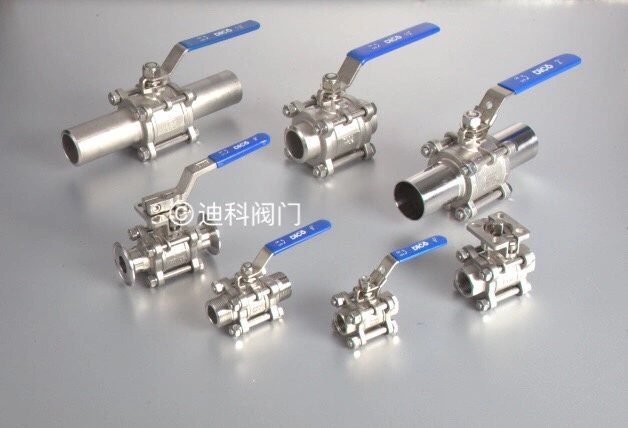 Stainless Steel Press Ball Valve with Butterfly Handle