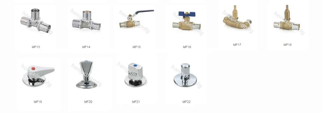 Press Ball Valve with Butterfly Handle Press Fittings for Multilayer Pipe