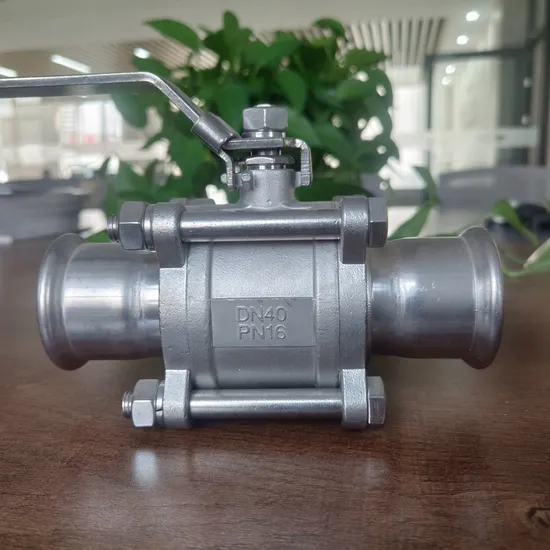 Wode Qf230 2PC Press Fitting End Camlock Thread Flanged Ball Valve 