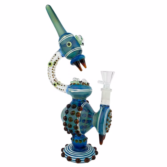 3.5" Hand Pipe Swirling Art Press Mouth Glass Smoking Pipe Smoking Accessories