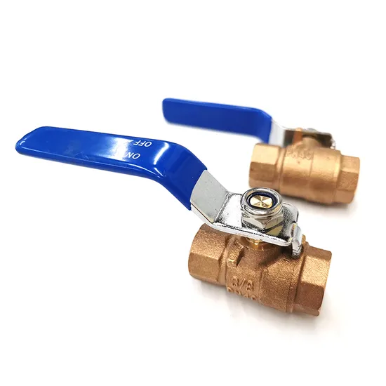600wog Pn40 Lead Free Low Lead Water Long Stem Brass Ball Valve with Press Nut Steel Handle 