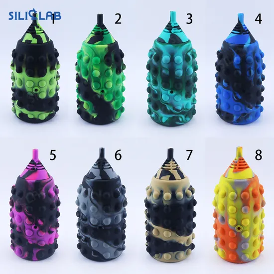 Smoking Filter Pipe Cigarette Tobacco Dry Herb Press Rolling Tool Silicone Joint Puff Silicone Power Hitter for Joints 