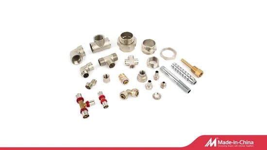 Brass Press Fitting Female Straight Union U Profile Pipe Fitting with Control Flow Water 