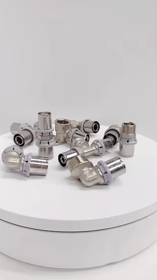 Brass Press Tee U Profile Press Fittings for Pluming Multilayer Pex Pert Water and Gas Pipe 