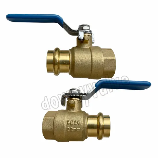 DN20 Lead Free C46500 Brass Ball Valve with Press
