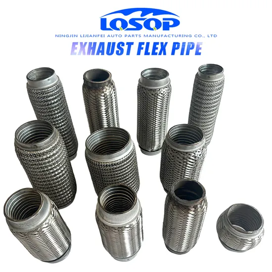 Universal Stainless Steel Inner Interlock Exhaust Flex Mufflers Pipe 