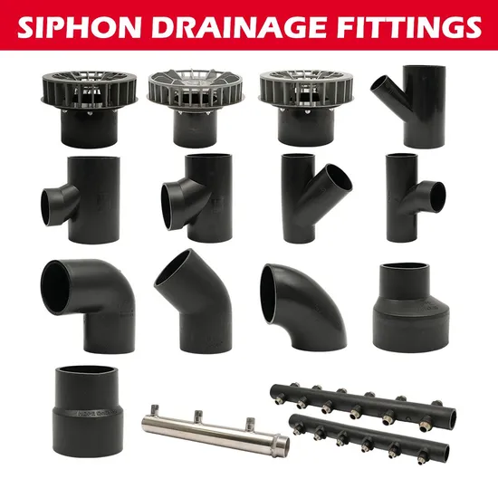 Good Applicability Drainage Series Siphon Pipe and Fittings for Large Facilities Drainage Systems 