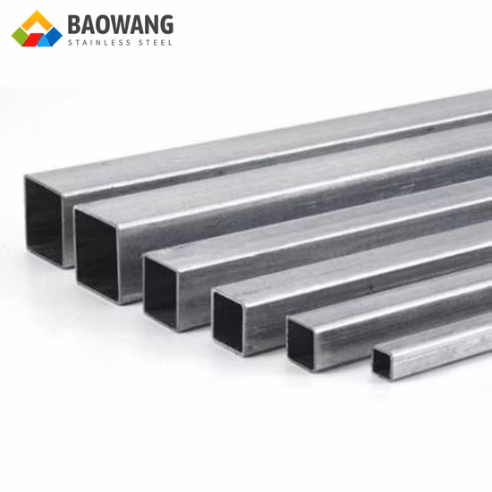ASTM A312 201 316L 10m Customized Length 1 Inch Rectangular Matte Stainless Steel Exhaust Pipe