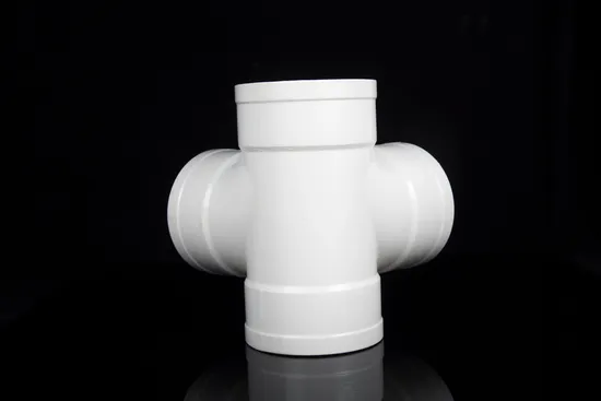 Manufacturer PVC Drainage Pipe Fittings Stereo Right Angle Four Direction Deceleration Plane 