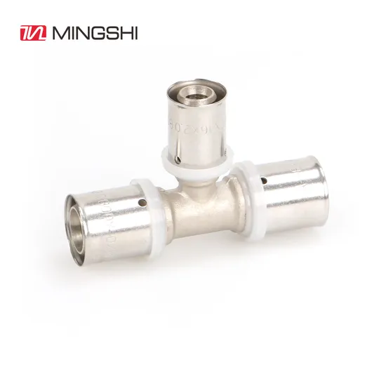Mingshi Brass U Profile Press Fittings Pluming Multilayer Pex Pert Pipe Fitting 