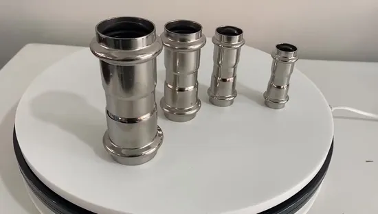 Best Selling 304, 316L Stainless Steel Equal Coupling Press Fitting V Profile GB 