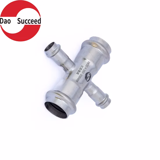 Reducing Cross Stainless Steel V Profile Press Fittings