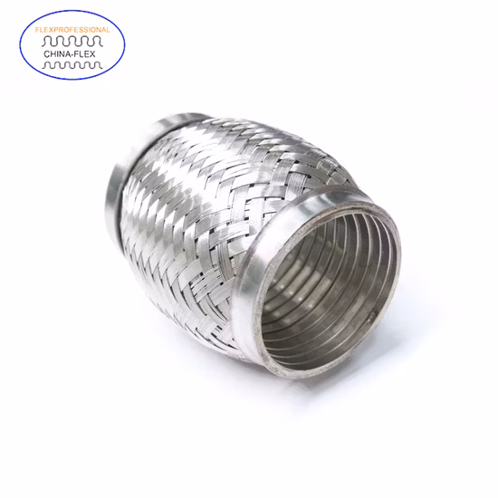 Universal Stainless Steel Exhaust Flexible Pipe SUS304/201 with Nipples for Car