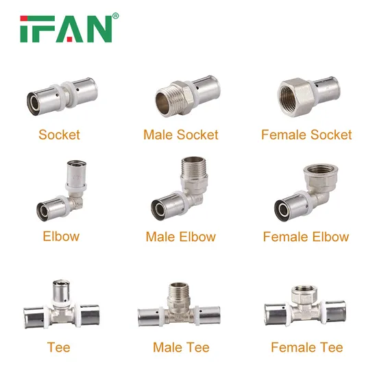 Ifan High Quality DIN 16892 Pex Press Fittings Water Use 16